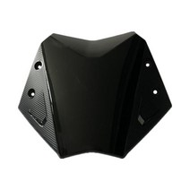 오토바이 스쿠터 롱 윈드스크린 너클가드 보조스크린 윈드실드 MTKRACING For YAMAHA TMAX 530 TMAX530 T-MAX530 전면 스크린 앞 유리 페어링 바람 2, 매트 블랙