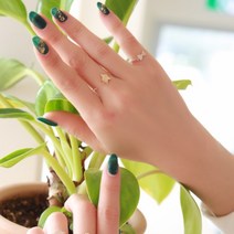 반지 사이즈가 필요없는 반지 포인트스타 프리체인반지 애끼 약지 중지 검지 엄지반지