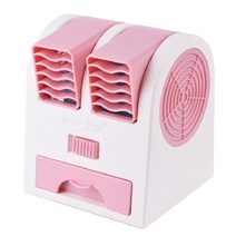 작은방에어컨 이동식에어컨 이동형 캠핑 캠핑용 소형 미니 에어컨 Usb 미니 휴대용 저소음 선풍기 에어 컨, 03 분홍색