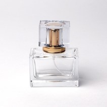 새로핸즈 스크류 타입 유리 향수공병 스퀘어 골드캡 30ml, 단품