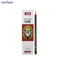 문화연필 더존 4B 12자루입, 60개입