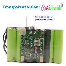 휴대용C타입보조배터리 미니대용량20000 100% 원래 18650 3S2P 12V 14000mah 리튬 이온 배터리 충전식 14Ah, 한개옵션0