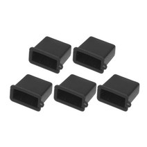 5pcs/set USB 안티 디스트 플러그 스토퍼 유형 A 남성 캡 커버 보호기, 검은색