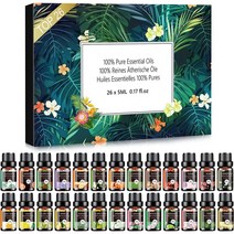 천연아로마오일 스트레스오일 반신욕 에센셜오일 에센셜 오일 세트 26x5ml 퓨어 아로마 키트 디퓨저 마사지