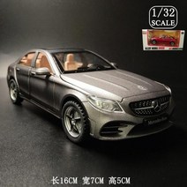벤츠 C클래스 C260 L 다이캐스트 자동차 피규어 모형 프라모델 전시, 그레이