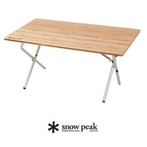 스노우 피크 (snow peak) 원 액션 로우 테이블 대나무 LV-100TR