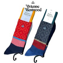 비비안 웨스트우드 2021FW 남성용 멀티 패턴 양말 (2컬러택1) / Vivienne Westwood 2021FW men Multi patterned socks-PATTYIAN