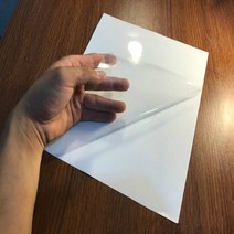 투명시트지 시트 자체 접착 비닐 필름 라벨 애완 동물 스티커 인쇄 레이저 프린터 용, a4 레이저 인쇄