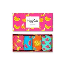 해피 삭스 4종 바나나 남성 여성 양말 선물 세트 Happy Socks