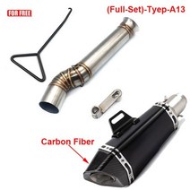 오토바이 배기 탈출 수정 중간 튜브 링크 파이프 연결 머플러 CFMOTO 800MT 800 mt CF800-5A, (Full-Set)-Tyep-A13