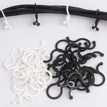 트위스트 케이블 정리클립, 1개, 사이즈_대(20P)