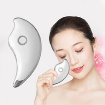 Kimmor 페이스 마사지기 갈바닉 고주파 진동 V 라인 다용도 USB충전식, 화이트