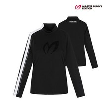 마스터바니에디션 골프 masterbunnyedition여성 사이드 라인 긴팔이너티셔츠 M421A3TI057_BK, 001, BK