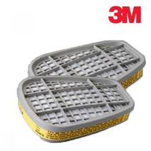 3M 방독 마스크 필터 6003K 1봉 2개입 안전 리필 공업용 산업용, 1개