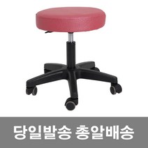 미용 등받이 병원 보조 바퀴 무빙 원형 작업 진찰 진료 바퀴달린 피부미용 스툴 의자, 4.기본형보조의자 핑크