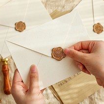 실링왁스 인장 청첩장 초대장 결혼 답례품 스티커 459573EA, 1실링스티커-포유