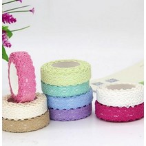 종이노끈 마끈 레이스리본끈 리본재료 패브릭 지끈공예 면리본, 오렌지