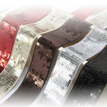 스팽글테이프]뉴12줄스팽글-5colors (5000) srn 스팽글바이어스, 레드
