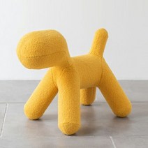 마지스 퍼피 강아지 나혼산 야외 테라스 트로이 스툴 의자, 라이트 옐로 라지 소프트백 옐로