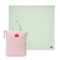 [블루독베이비8] GN)뱀부체크거즈담요다이퍼백SET (41970ABB04 BKG02) (BLUEDOG BABY 유아 출산 백일 선물