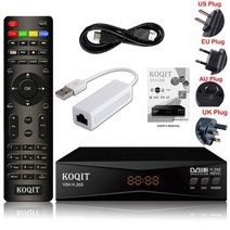 위성 TV 수신기 koqit dvb2ip 스틱 캐스트 h.265 dvb-s2 hevc 수용체 인터넷 디코더 파인더 라이브 미러 스크린 캐스트 biss vu, v5h rj45, 나는 플러그