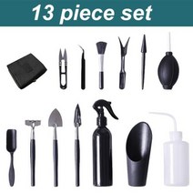 미니경운기 다육 식물 도구 세트 피스 미니 핸드 이식 정원 키트 화분 선인장 관엽 재배, 13