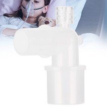 코골이양압기 방지기구 양압기마스크L자형 플라스틱 호스 커넥터 호흡관 연결 어댑터 수면 무호흡증 환풍, 한개옵션0