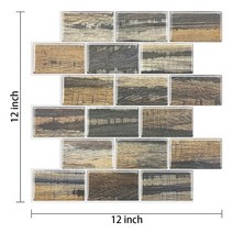 세라믹사이딩 메탈사이닝 아트월 Wodecor-DIY 타일 자체 접착 3d 벽돌 벽 스티커 껍질과 스틱 벽지 침실, 18 VP108_01 3 Pieces