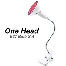 스마트팜 수경 재배기 채소 식물공장 wenni 전체 스펙트럼 e27 전구 led, 1 헤드 및 전구, 200LED 85-265v, 우리 플러그