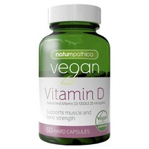 뉴질랜드직구 Naturopathica High Grade 비건 글루텐프리 비타민D 60capsule 1PACK, 수량, 상세참조
