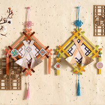 복조리 액자 추석만들기 설날만들기 미술키트, 색동복조리