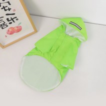 스토리원 반려동물 애견 반려견 강아지 우비 우의 비옷 레인 코트 A-DC001, 그린