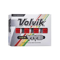 145235 Volvik 2020 Vivid 3 Pc 골프 매트 볼, 빨간