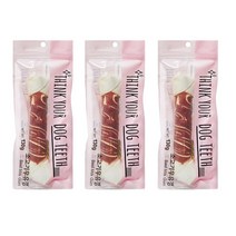 Think your dog teeth 딩고 오리우유 껌 130g, 소고기맛, 3개