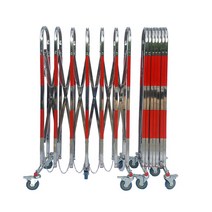 이동식 접이식 자바라 바리케이트 보안 울타리 바퀴식 펜스 8m