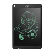 스마트전자칠판 전자칠판 4.4/6.5/8.5/10/12 인치 LCD 태블릿 어린이 그리기 그림 도구 전자 보드 소년 키즈 교육 학습 장난감, [18] 12 inch black