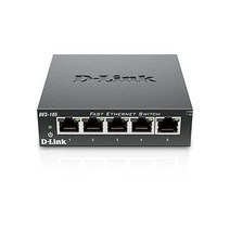 디링크 Fast Ethernet 스위치 5포트 관리되지 않는 10/100 메탈 팬리스 데스크톱 벽면 마운트 설계 DES-105, 5 Port Switch D-Link