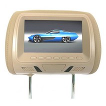 차량용 후석 모니터 자동차 뒷좌석 엔터테인먼트용 고도로 선명한 7 인치 범용 L7M LED LCD 스크린 머리받침 자동차용, 02 Beige