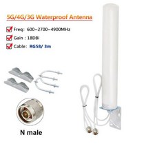 통신용 안테나 IP67 방수 5G 4G LTE 3G 옴니 외부 와이파이 공중 고 이득 18, 3m and N male