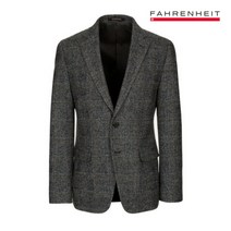 파렌하이트 울 블렌디드 브라운 볼드 글렌 체크 정장 자켓 (FBJAX2415)