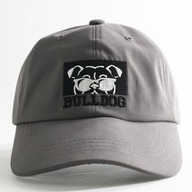 한스모자 불독 강아지 스트링 야구모자 물놀이 워터파크 수영장 테니스 볼캡, 차콜