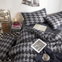 어스 원더 랜드 워싱 알로에 면 침대 시트 세트 --침대 시트+이불 커버+베개 커버