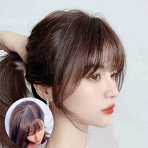 에이플랫 인모 부분 정수리 가발 앞머리 일체형 탈모 탑커버 3컬러 AF001, 사각형망/B형/블랙, 1개