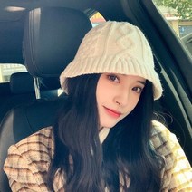 니트 벙거지 모자 버킷햇 겨울 가을 방한 남녀 공용 꽈배기 아이돌 스키장