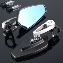 포르자300 용품 오토바이 백미러 CNC 바 엔드 사이드 미러 혼다 cg 125 cbr 500r x adv dio 34 cb500x forza 250 sh 300 rebel xr, 은