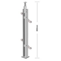 계단난간 계단 손잡이 가드레일 발코니 안전 난간 펜스, 304스테인리스(원색풀)쌍판스탠드기둥 1050mm