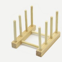 식기 건조대 다이소 자연배수 뚜껑있는 레이어 대나무 접시 랙 정리대 싱크대 개수대 설거지, 4 기둥-나무 색상, 협력사
