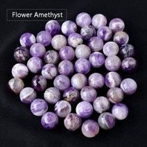 16MM 천연 보석 크리스탈 볼 차크라 스피어 컬렉션 힐링 레이키 장식 쿼츠 스톤 비즈, 16mm 5pcs, amethyst