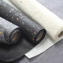 구름한지 구김한지 금은박 2합지 60cm * 2M 수제줌치한지 벽지 포장지 공예용지, 회색