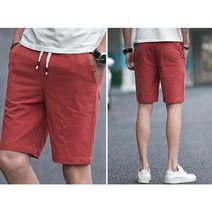 끌리시아 캐주얼 남녀공용 면 밴딩 커플 기본 반바지 M~5XL 빅사이즈 HP04-W